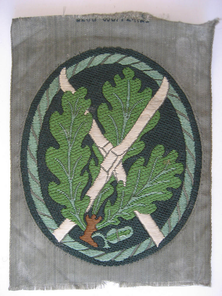 BeVo woven arm-badge WH (Heer) 'Ski-jäger'