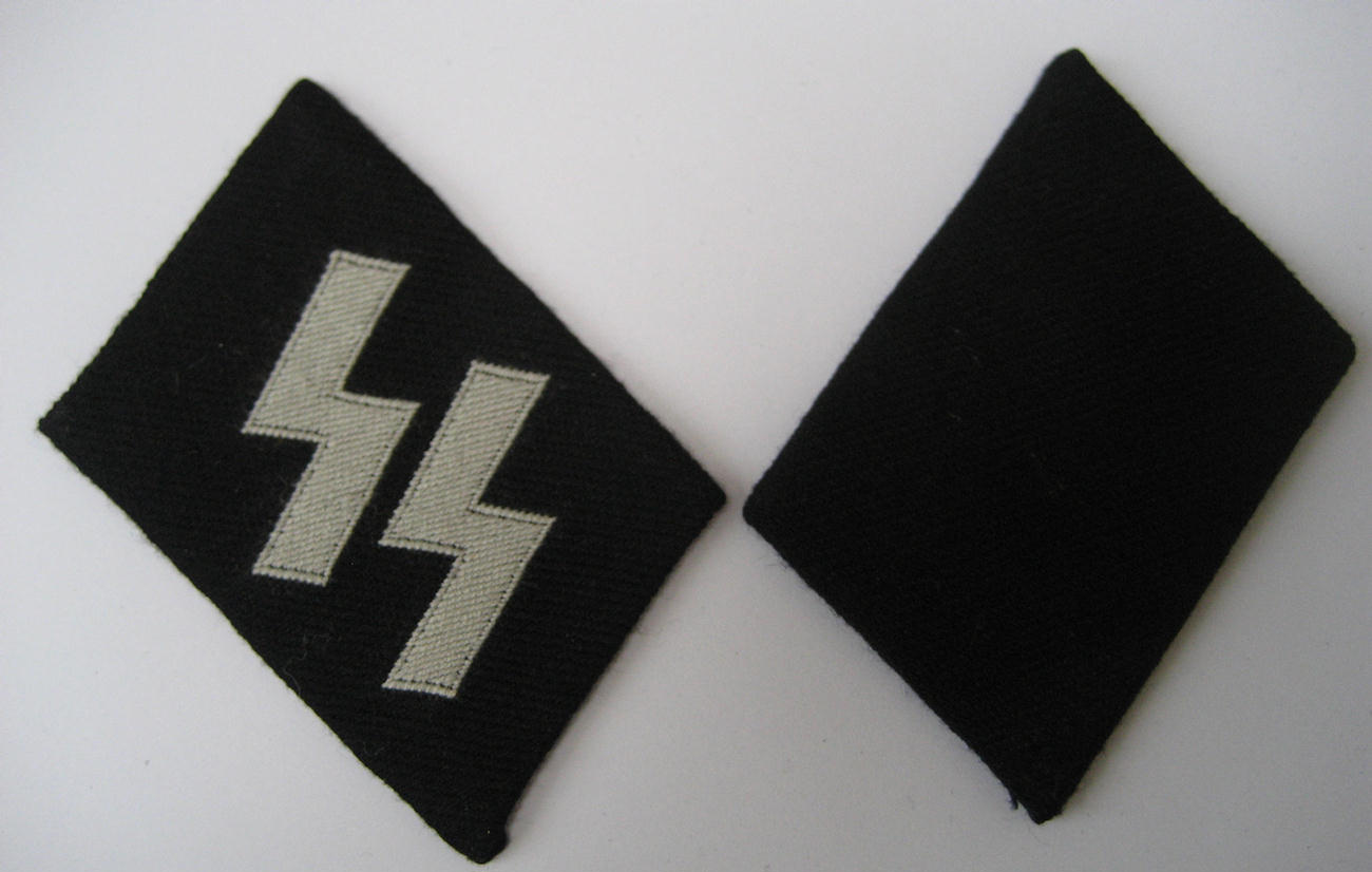  Waffen-SS 'BeVo' collar tab set 
