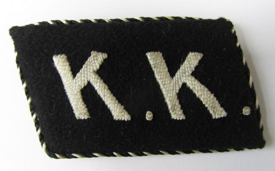  Dutch-made 'K.K.' (or: 'Kontroll Kommando') tab