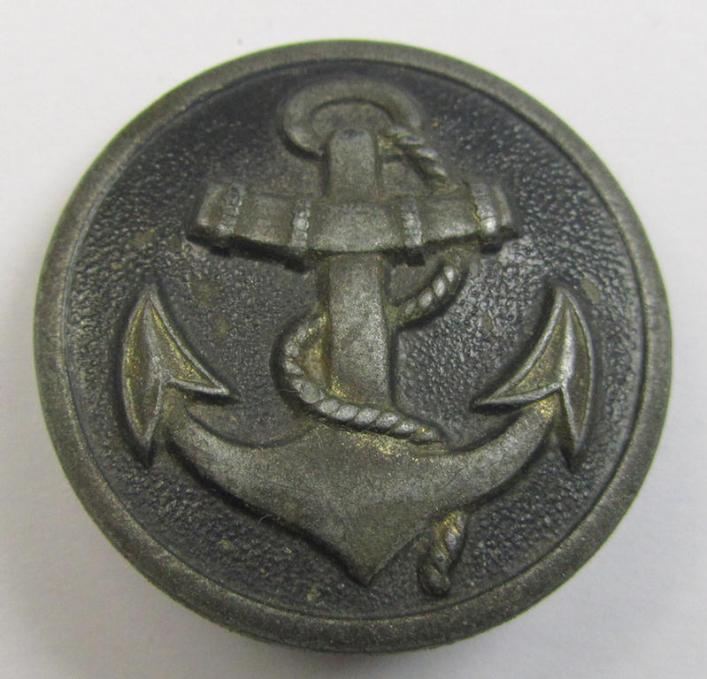 WH (Kriegsmarine) specific lapel-pin for female WH naval signal-staff (ie. 'Dienstbrosche der Marinehelferinnen') being an unmarked specimen that comes in an overall nice- (albeit clearly used-), condition