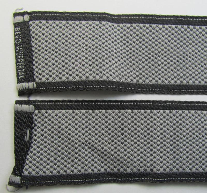 Hiscoll Military Antiques  Superb, Waffen-SS 1943/44-pattern cuff-title  (ie. 'Ärmelstreifen') as was intended for a member serving within the the:  '4. SS-Polizei-Panzergrenadier-Division' (ie. 'SS-Polizei-Division')