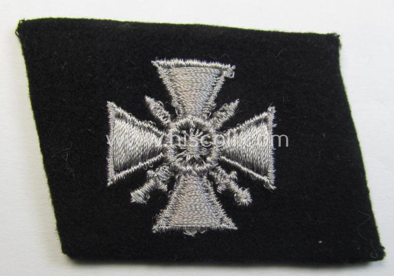 Neat, Waffen-SS - so-called: 'RzM-styled' - enlisted-mens'- ie. NCO-type collar-tab as was intended for usage by soldiers (ie. NCOs) of the: '29. Waffen-Grenadier-Division der SS 