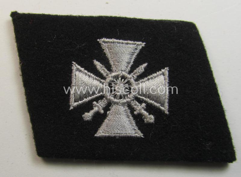 Neat, Waffen-SS - so-called: 'RzM-styled' - enlisted-mens'- ie. NCO-type collar-tab as was intended for usage by soldiers (ie. NCOs) of the: '29. Waffen-Grenadier-Division der SS 