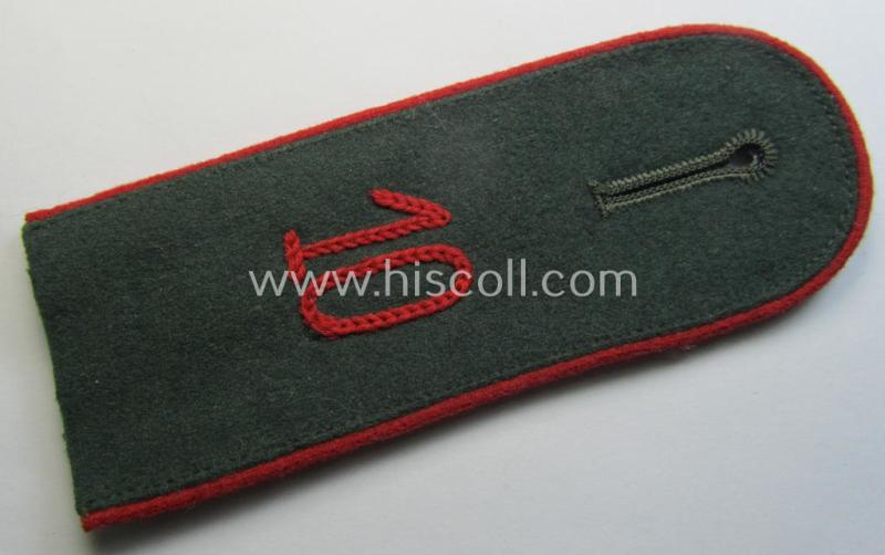 Single - and actually not that often seen! - WH (Heeres) EM-type (ie. 'M36-/M40'-pattern- and/or: 'rounded styled-') neatly 'cyphered' shoulderstrap as was intended for usage by a: 'Soldat des Artillerie-Regiments 10'