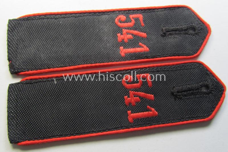 Attractive - and fully matching! - pair of so-called: 'Allgemeine-HJ' (ie. 'Hitlerjugend') shoulderstraps as was intended for usage by a: 'Hitlerjunge' who was attached to the: 'Bann 541' (541 = 'Ried i. Innkreis')
