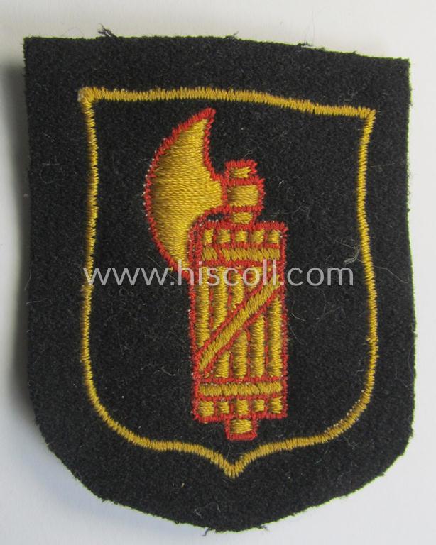 Waffen-SS 'volunteer'-arm-shield as was intended for usage by soldiers of the: '29. Waffen-Grenadier-Division der SS' (ie. 'italienische Nr. 1') and that comes in a 'virtually mint- ie. unissued', condition