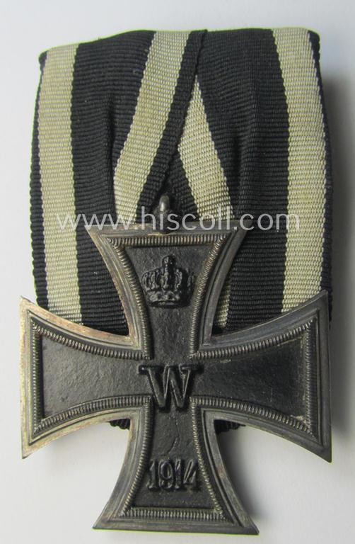 Attractive, 'Einzelspange' (being of the non-detachable-pattern) showing a WWI-period: 'EK II. Klasse' (or: iron cross second class) and that comes as recently found