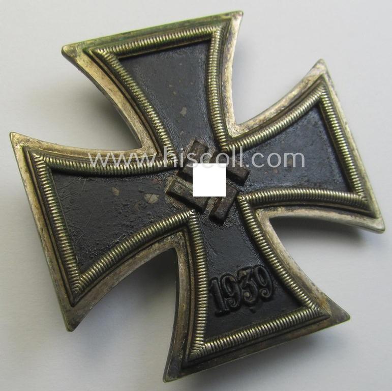 Attractive - albeit moderately used! - 'Eisernes Kreuz 1. Klasse' (or: Iron Cross 1st class) being an early-period- and/or clearly maker- (ie. 'L/50'-) marked example by the maker: 'Gebr. Godet' and that comes as issued and/or moderately used