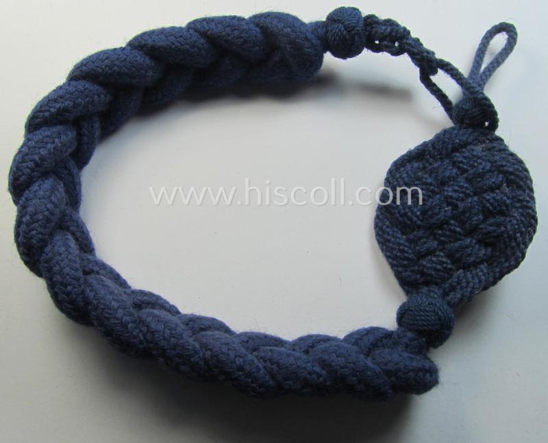 WH (Kriegsmarine) 'Schützenschnur für Gewehrschützen der 3. Stufe' (ie. navel rifle-shooting-lanyard of the thirdd class) as was specifically intended for usage by the various 'Kriegsmarine'-troops