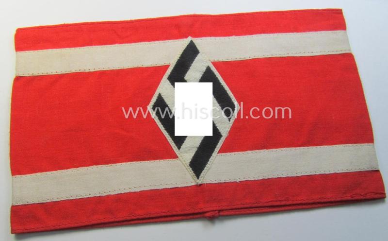 Superb - and actually rarely encountered! - 'NS-Studentenbund' (ie. N.S.B.O.- or national-socialist students'-league) armband (ie. 'Armbinde') being a 'virtually mint' example that comes in a wonderful condition