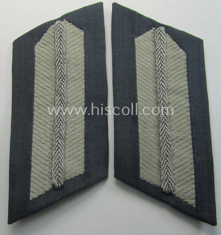 Superb pair of WH (Heeres) - and I deem later-war-pattern! - officers'-type collar-patches (ie. 'Kragenspiegel für Offiziere m. Sonderführer-Dienstgrad') as was intended for an officer who served as a: 'Sonderführer Z'