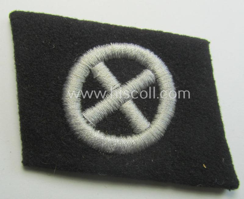 Superb, Waffen-SS - so-called: 'RzM-styled' - EM- (ie. NCO-) type collar-tab as was intended for usage by soldiers ie. NCOs of the: '33. Waffen-Grenadier-Division der SS' (ie. also referred to as: 