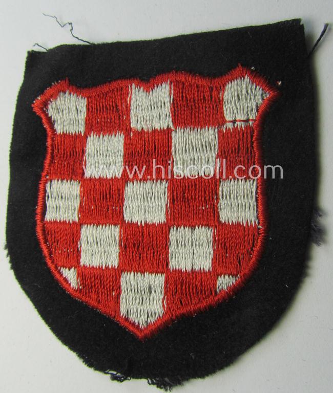 Waffen-SS 'volunteer'-arm-shield as was intended for usage by soldiers of (amongst others) the: '13. Waffen-Gebirgs-Division der SS 