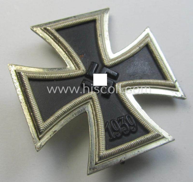 Superb - very unusually found and 'virtually mint'! - 'Eisernes Kreuz 1. Klasse' (ie. Iron Cross 1st Class) being a clearly & oddly dual-maker- (ie. '26'-) marked example as was produced by the company: 'B.H. Mayer's Kunstprägeanstalt'