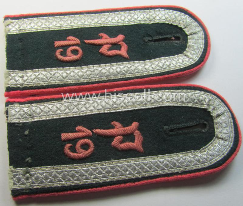 Pair of WH (Heeres) 'cyphered' NCO-type shoulderstraps: 'Unteroffizier des Panzerjäger-Abts. 19'