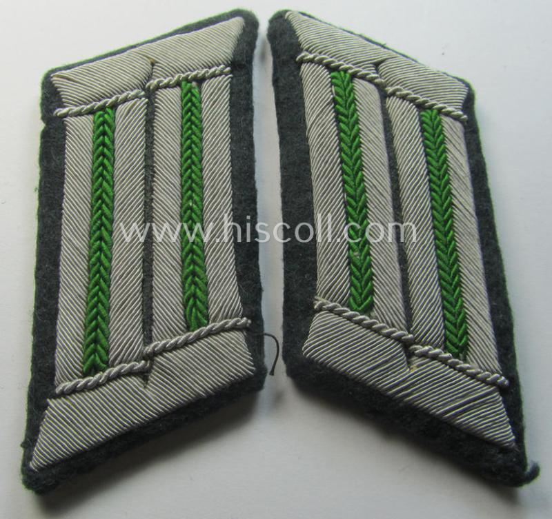 Pair of WH (Heeres) collar-tabs (ie. 'Kragenspiegel für Offiziere'): 'Panzer-Grenadier-Truppen'