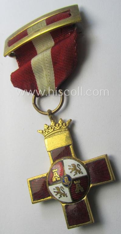 WWII-period- and Spanish-issued, loyal-service-medal: 'Medalla al Merito Militar'