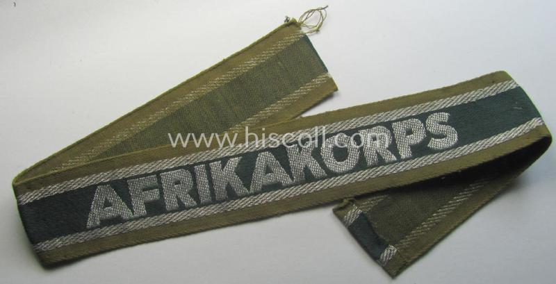 'BeVo'-like cuff-title (ie. 'Ärmelstreifen') entitled: 'Afrikakorps'