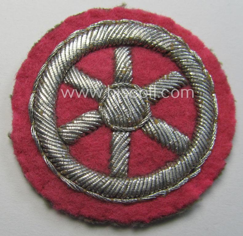 Unusual, HJ ('Hitlerjugend') so-called: 'Motor-HJ Prüfungsabzeichen in Silber' (or: silver-class motor-proficiency badge)