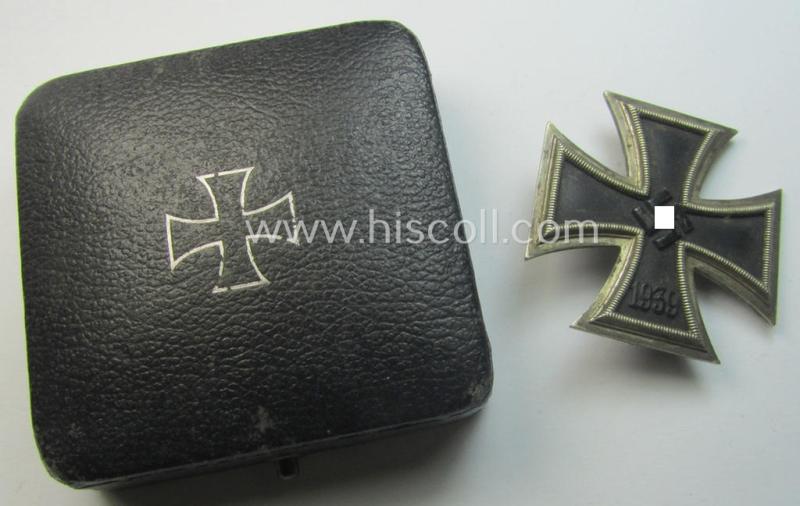 'Eisernes Kreuz 1. Klasse' (ie. Iron Cross 1st class) being an (I deem) early-war-period-produced (albeit non-maker-marked) example by 'K&Q' that comes complete in its specific etui