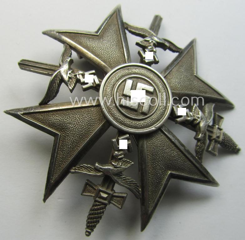 'Spanienkreuz mit Schwerten in Silber' being a clearly maker- (ie. '835'-) marked example that was (I deem) produced by the maker (ie. 'Hersteller') 'Wilhelm Deumer'