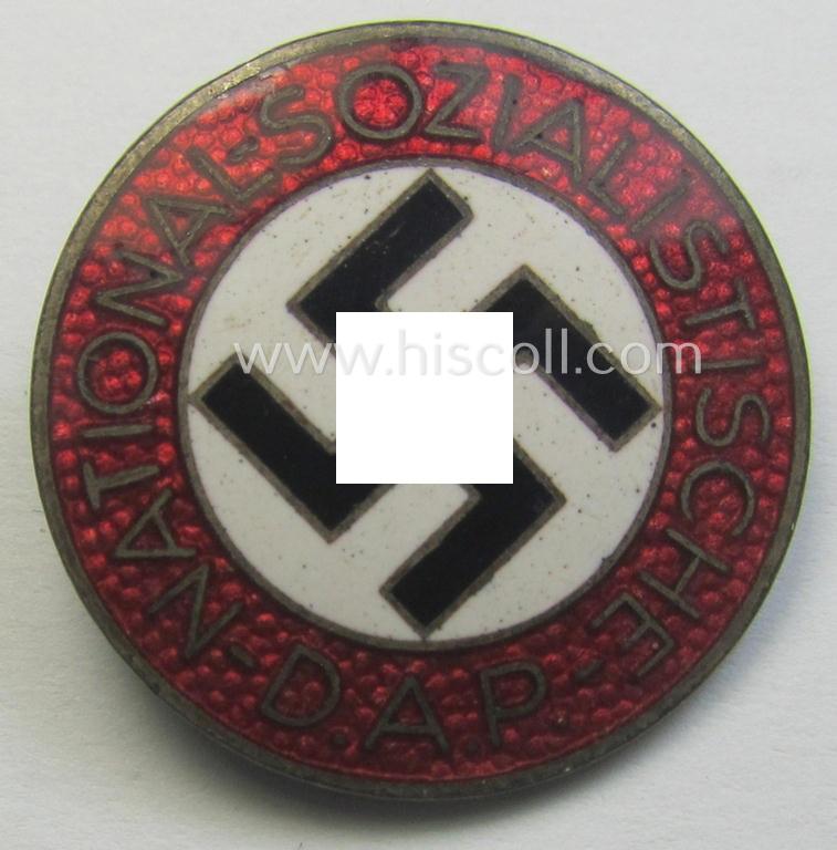 Incomplete 'N.S.D.A.P.'-membership-pin- ie. party-badge (or: 'Parteiabzeichen') showing the makers'-designation: 'RzM' and/or: 'M1/6'