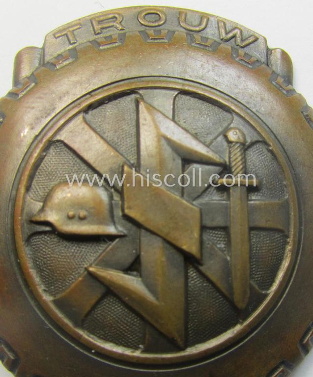 Dutch-produced- and/or N.S.K.K.- (ie. Dutch-volunteer-) related commemorative-award (aka: 'Treueabzeichen in Bronze für die holländischen Freiwilligen der N.S.K.K. Gruppe Luftwaffe')