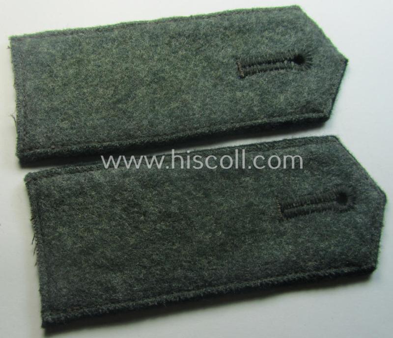 Carefully 'cut-off' pair of WH (Heeres), 'cyphered' EM-type shoulderstraps: 'Soldat des Nachr.-Abtgs. 52'