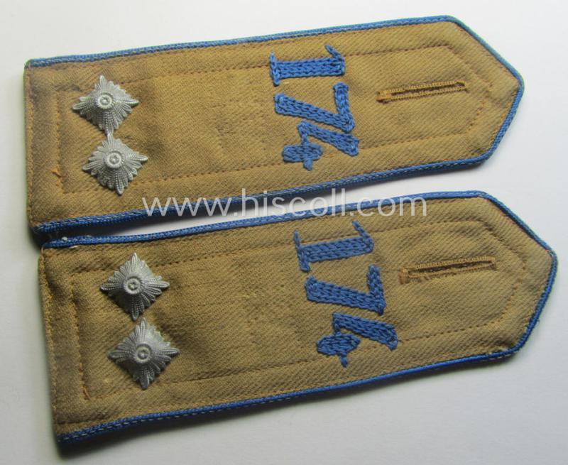 Minimally used - and fully matching! - pair of early-pattern: 'Flieger-HJ' (ie. 'Hitlerjugend') shoulderstraps as intended for usage by a: 'Scharführer' who was attached to the: 'Bann 174' (Bann 174 = 'Bann Ottweiler o. Saar Ost')