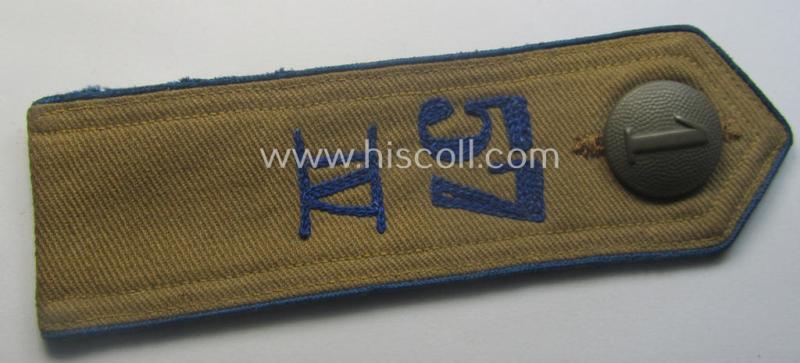 Early-pattern, 'HJ'- (ie. 'Hitlerjugend'-) shoulderstrap for usage by a: 'Hitlerjunge' who was attached to the: 'Oberbann IV - Bann 57 IV' (Bann 57 = 'Bann Nees (Wesel)' situated in the 'Gebiet West Ruhr-Niederrhein')