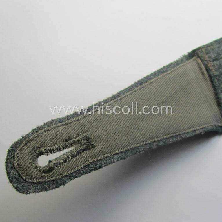 Single, early-period (ie. 'M36- o. M40'-pattern and pointed-styled), WH (Heeres) 'cyphered' NCO-type shoulderstrap as was specifically intended for an: 'Unteroffizier u. Mitglied Infanterie-Ergänzungs-Rgts. 8'