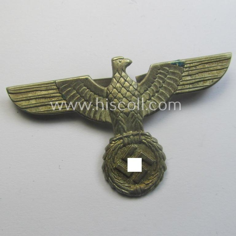 Early- (ie. 'Reichswehr'-) period! - WH 'Buntmetall'-based, EM- (ie. NCO- or officers') type visor-cap-eagle that comes in a minimally used- ie. I deem once cap-attached, condition