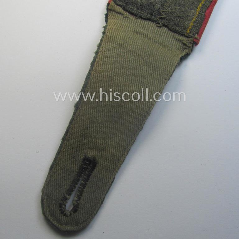 Single, early-period (ie. 'M40-pattern and/or rounded-styled), WH (Heeres) 'cyphered', EM-type shoulderstrap as was intended for a: 'Soldat u. Mitglied eines Panzer-Lehr-Rgts.'